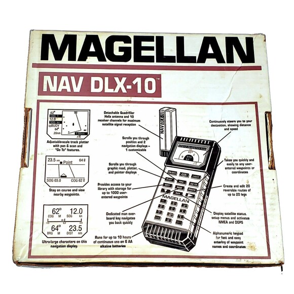 Magellan NAV DLX-10 Handheld GPS Satellite Navigator w/ Box VTG Tested Working - Picture 2 of 16